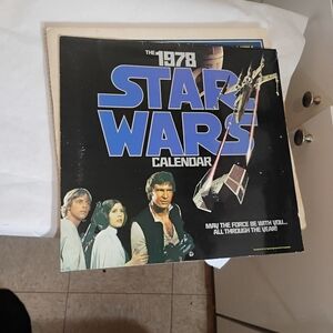Vintage 1978 Authentic Star Wars Calendar.